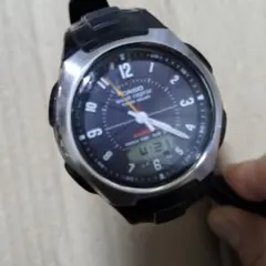 CASIO電波ソーラーデジタル腕時計 ブラック