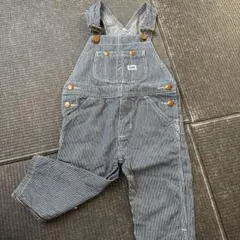 【美品】Lee オーバーオール サロペット デニム ストライプ 80