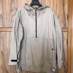 workmanベージュ 綿アノラックパーカー フード付き マウンテンパーカー