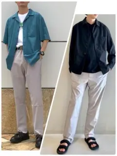 ★美品★ユニセックスUNIQLO 感動イージーパンツ sizeM ライトグレー