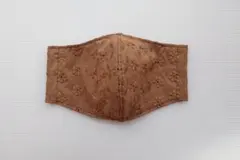 綿 インナーマスク【綿レース ブラウン】大人サイズ