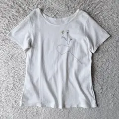 パレスパラス PALLAS PALACE コットン カットソー 半袖 2 花刺繍のサムネイル