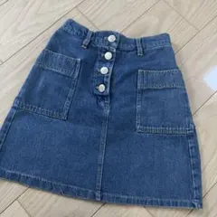 INGNI デニムボタン付きミニスカート