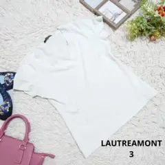 ✨日本製✨♥LAUTREAMONT♥Tシャツ(L)ライトグレー/Vネックのサムネイル