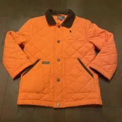 値下げ【RALPH LAUREN】オレンジ 中綿キルティングジャケット130cm