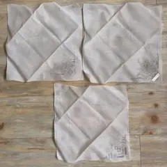 SWATOW スワトウ　刺繍ハンカチ3枚セット