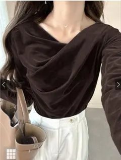 グレイル　ベロアドレープトップス[dk1551]