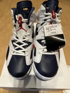 カ*リ様 Air Jordan 6 レトロ　ネイビー/ホワイト/レッド
