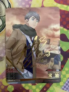 ハイキュー‼︎ バボカ 宮治 秘 サイン入りキャラクターカード