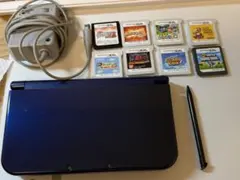 【動作確認済】new NINTENDO 3DS LL メタリックブルー +ソフト