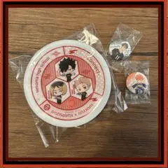 ハイキュー!! 新品　未開封　くら寿司　皿　缶バッジ