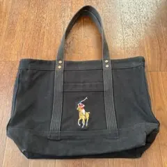 Polo Ralph Lauren キャンバストートバッグ ブラックのサムネイル