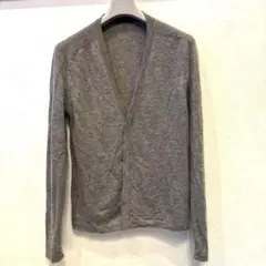 【再値下げ】ARTISAN カシミヤ 100% カーディガン グレー 比翼ボタン