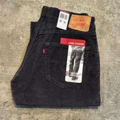 00s LEVI'S ストライプパンツ 505 ヒッコリー ゴールデンサイズ 茶