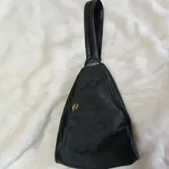 ロベルタ ディ カリメノ 2way ショルダーバッグ 金色のロゴ金具付き