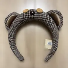 【美品】USJ ティム チェック柄カチューシャ