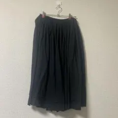 ミズイロインド　黒 フレアスカート