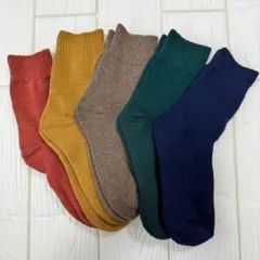 レディースソックス 裏起毛 靴下 防寒 暖かい こたつ 5足セット まとめ売り
