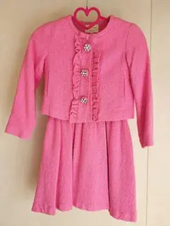 ケイト・スペード　ピンクのジャケットとワンピースセット　140センチ