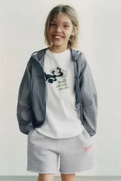 【新品未使用】ZARAキッズ 軽量ポケッタブルウインドブレーカー 134