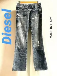 【イタリア製】Diesel ダメージジーンズ　size２４