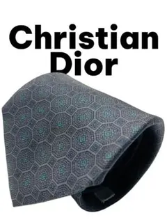 ⭐ヴィンテージ美品⭐　Christian Dior 六角形パターン ネクタイ
