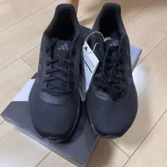 【新品未使用】adidas ブラック ランニングシューズ　コアランナー
