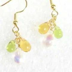 ハンドメイド高瀬貝ビーズピアス／イヤリング766 - メルカリ