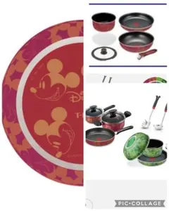 【未使用品】T-fal インジニオ ディズニーミッキーフライパン6点セットピンク 未使用品】T-fal インジニオ ディズニーミッキーフライパン6点セット