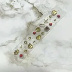 ピアス用装飾パーツ　ゴールド メキシコ　　ま耳ツボジュエリー　耳ツボ　シール