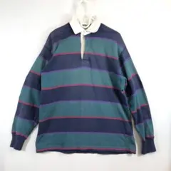 カナダ製 バーバリアン ラガーシャツ 長袖 M ネイビー/グリーン/パープルのサムネイル