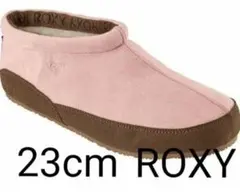 23cm ROXY　スリッポンシューズ　レディース　 ショートブーツ 撥水ブーツ