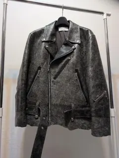 最終価格】24aw look14 ヘリボーンフリンジブルゾン - メルカリ
