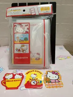 キティ シール帳スキペタシールバインダー　オールハローキティダイカットステッカー