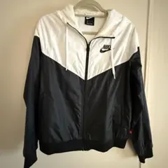 Nike フード付きナイロンジャケット L 黒/白