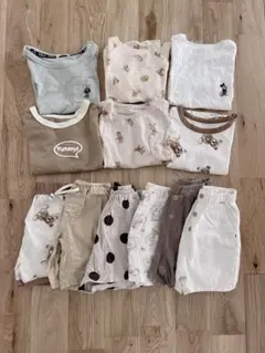 子供服　90cm 12枚セット　くすみカラー　夏服　まとめ　男の子