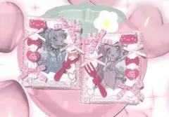 トレカケース ホイップデコ 硬質ケース B8 ピンク リボン 萌え 推し活