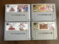 大爆笑人生劇場シリーズ スーパーファミコン 4本セット メンテナンス済み