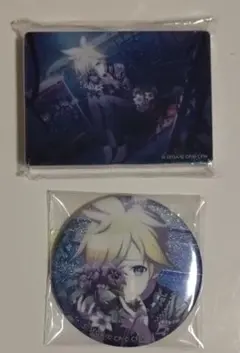 プロセカ 鏡音レン グリッター缶バッジ ノーブルアート バグ