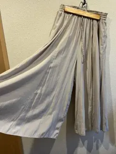 【GLOBAL WORK】サラサラリラックスフレアワイドパンツ