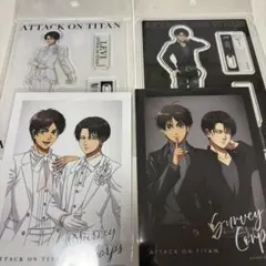 進撃の巨人　ブラック＆ホワイト　アクリルスタンド　特典ポストカード
