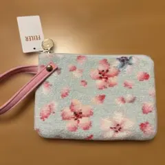 FEILER サクラブルーム ポーチ ペールブルー