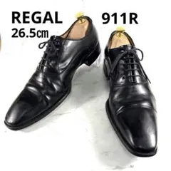 ✨美品✨REGALリーガル ストレートチップ911Rガラスレザー ブラック25 