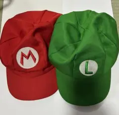 マリオ帽子　ルイージ帽子　セット　ハロウィン　コスプレ