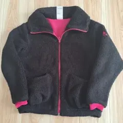 adidas 　アディダス　フリース　ブラック/ピンク　150　キッズ