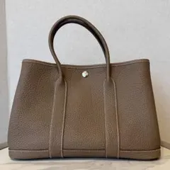新品未使用】エルメス ガーデンパーティPM36 エトゥープシルバー金具 G 