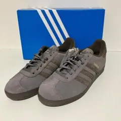 新品 未使用 adidas GAZELLE グレー スニーカー ig2097