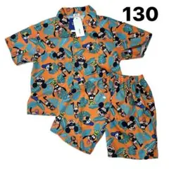ディズニー ミッキー ドナルド アロハシャツ セットアップ 130 グーフィー