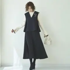 RUIRUE BOUTIQUE レディース セットアップ ジレ フレアスカート