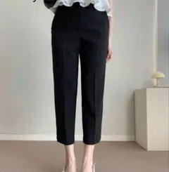 Dazy ブラック ハイウエスト テーパードパンツ M